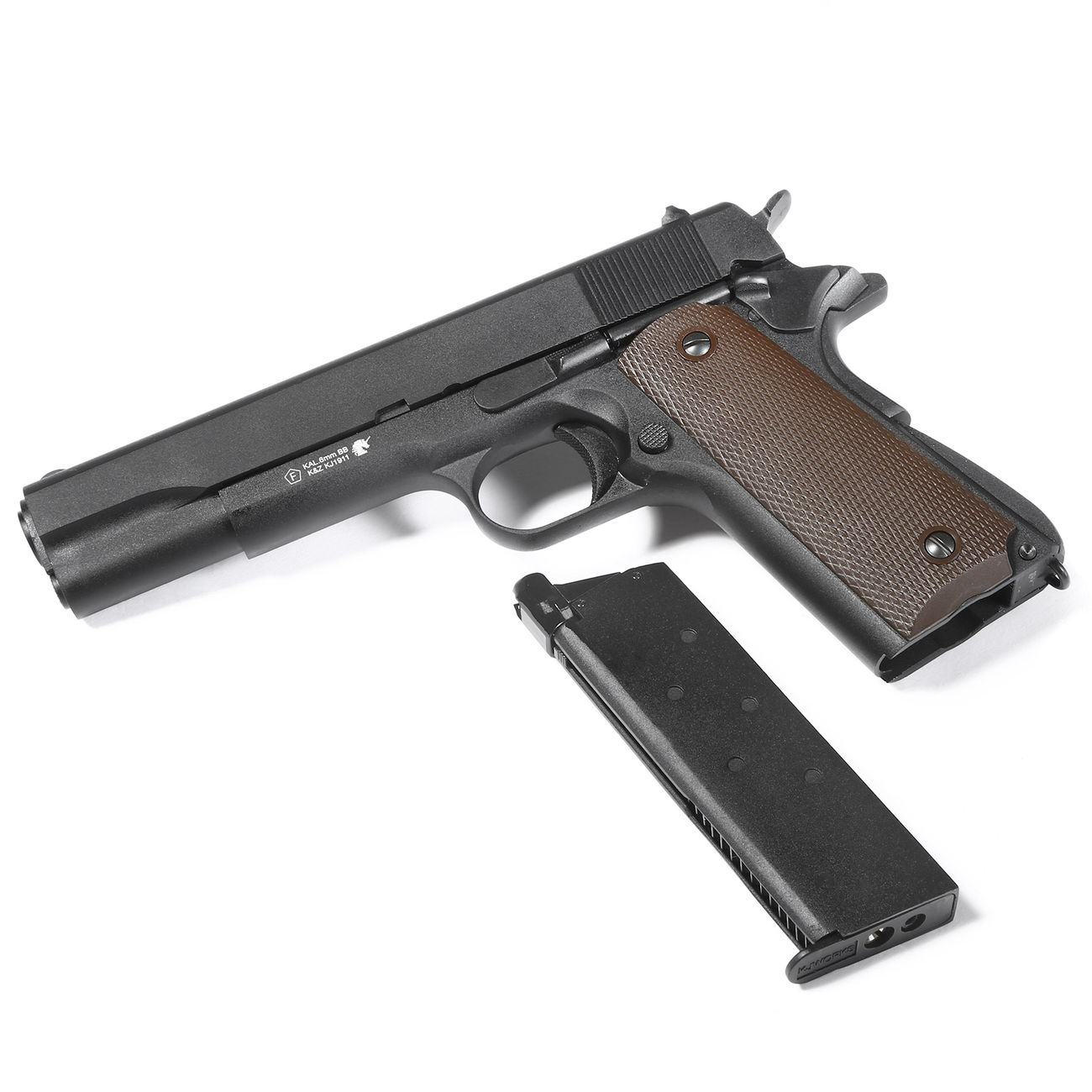 KJ Works M1911 A1 Vollmetall GBB 6mm BB schwarz Bild 4