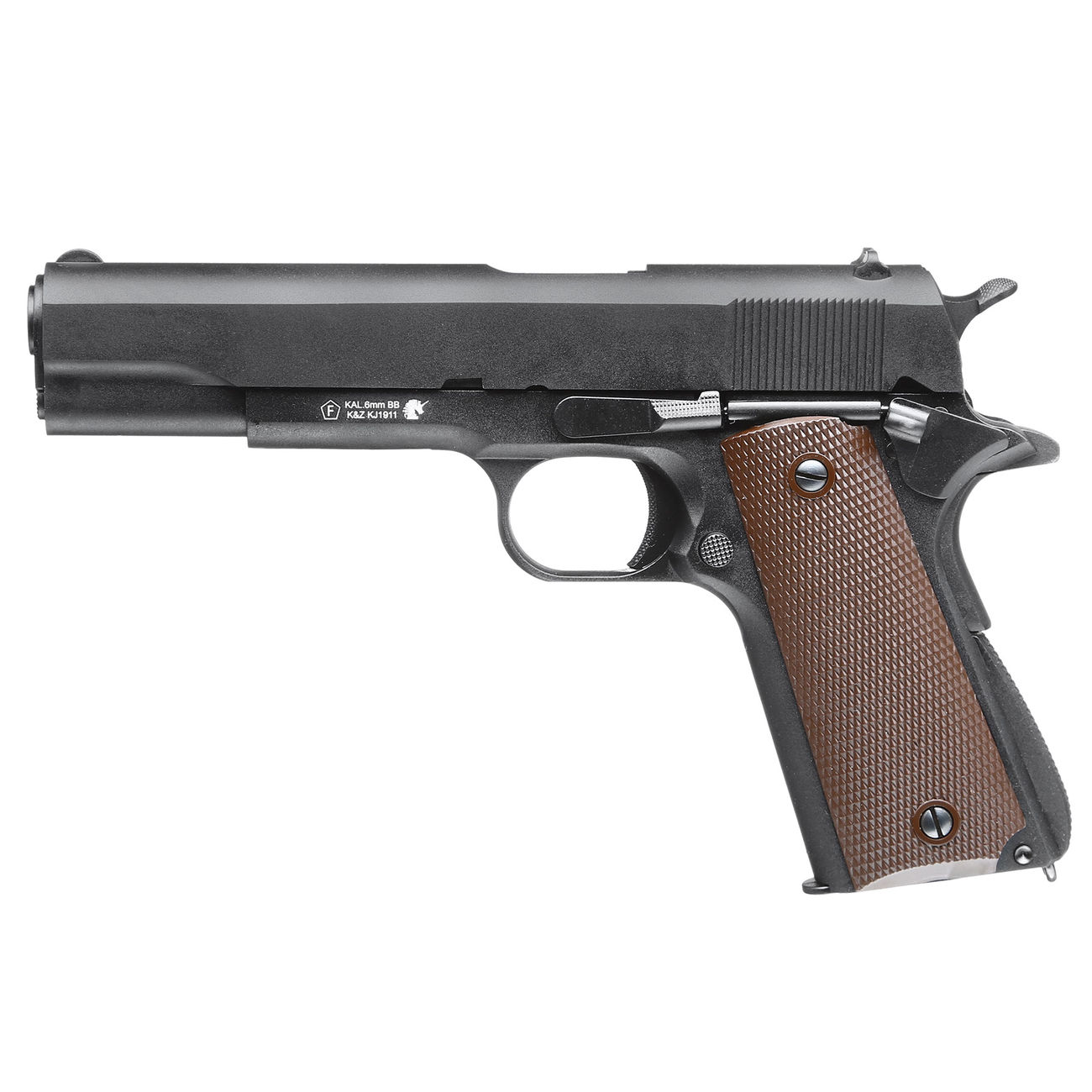 KJ Works M1911 A1 Vollmetall GBB 6mm BB schwarz Bild 5