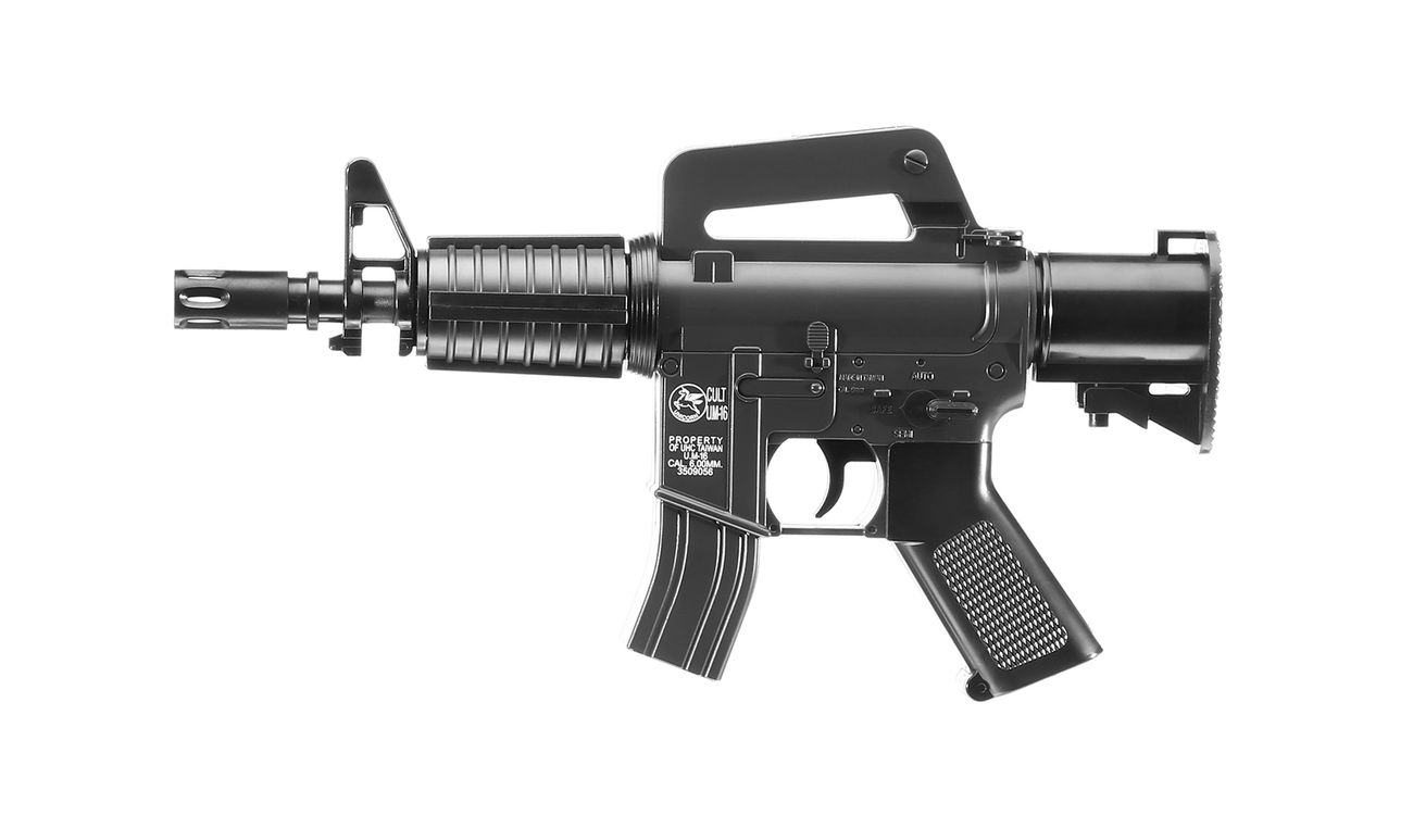UHC Mini XM177 Kidz Action-Rifle AEG 6mm BB schwarz Bild 1