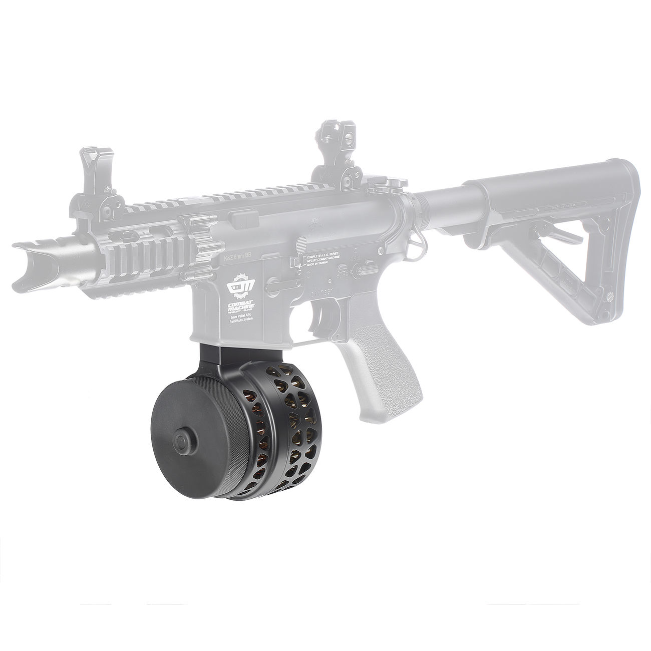 Iron Airsoft M4 Skeletonized XStyle Trommelmagazin 1000 Schuss schwarz