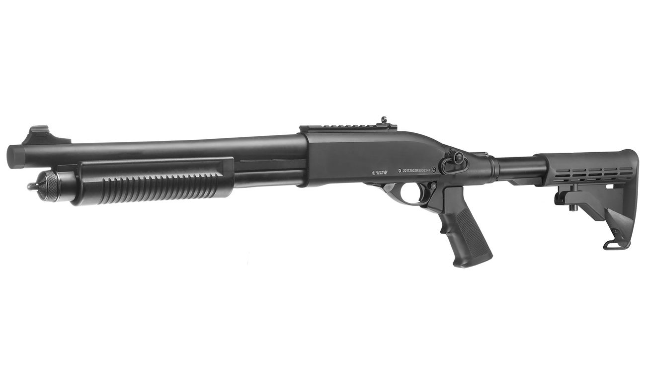 Jag Arms Scattergun TS Vollmetall Pump Action Gas Shotgun 6mm BB schwarz