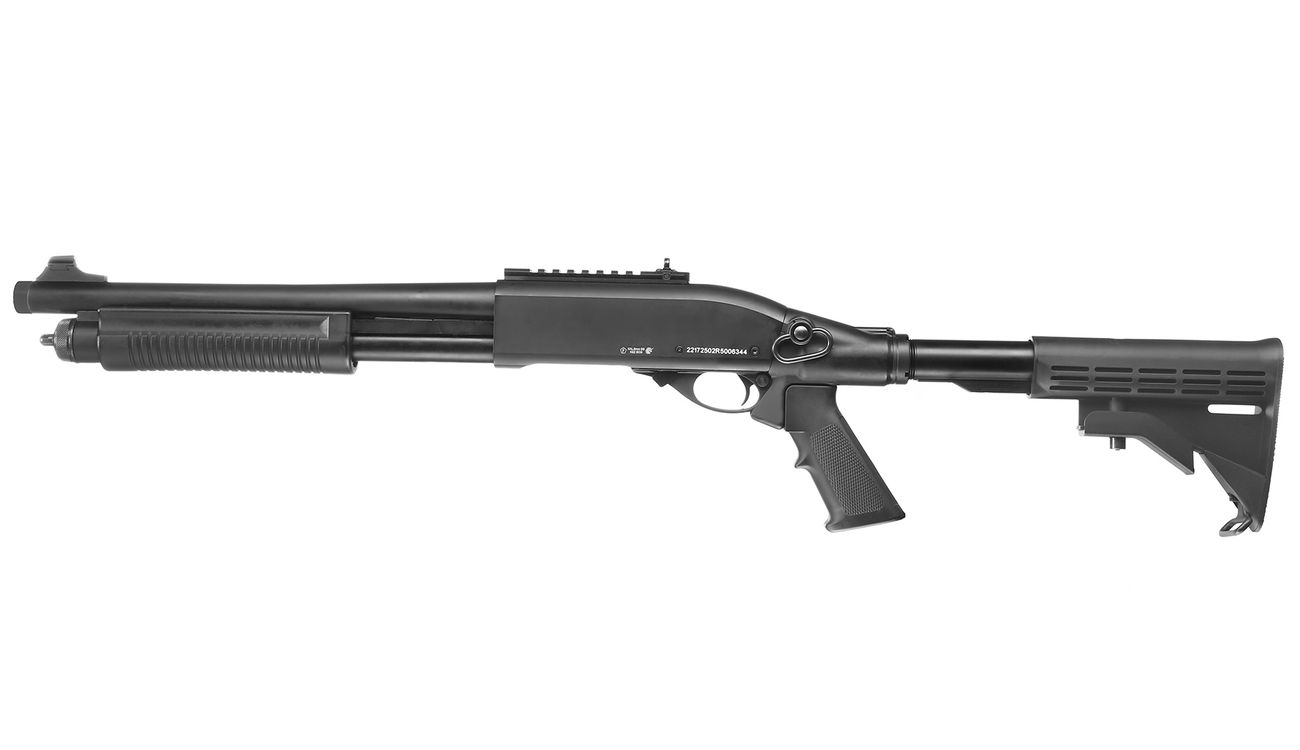 Jag Arms Scattergun TS Vollmetall Pump Action Gas Shotgun 6mm BB schwarz Bild 1