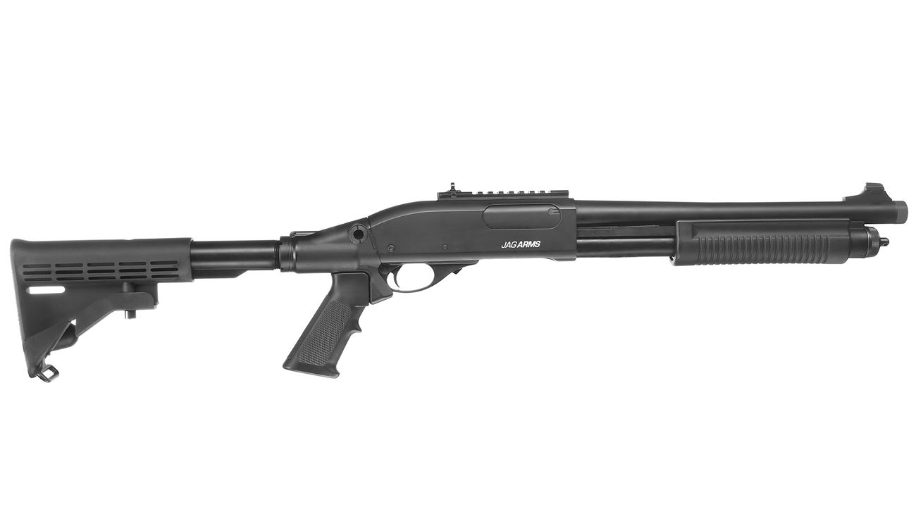 Jag Arms Scattergun TS Vollmetall Pump Action Gas Shotgun 6mm BB schwarz Bild 2
