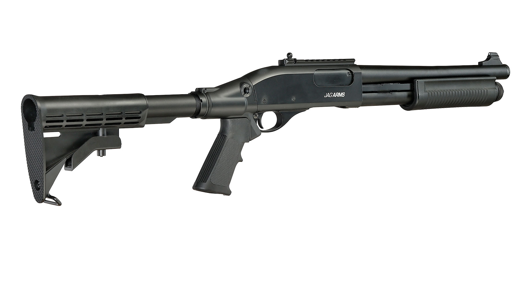 Jag Arms Scattergun TS Vollmetall Pump Action Gas Shotgun 6mm BB schwarz Bild 4