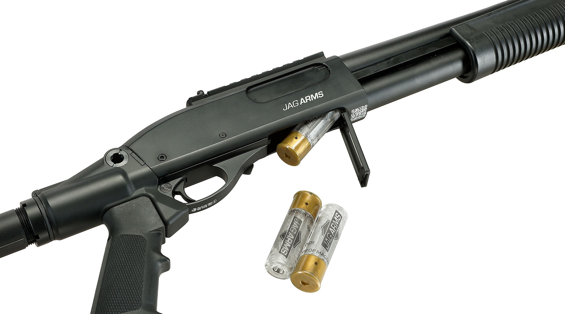 Jag Arms Scattergun TS Vollmetall Pump Action Gas Shotgun 6mm BB schwarz Bild 6