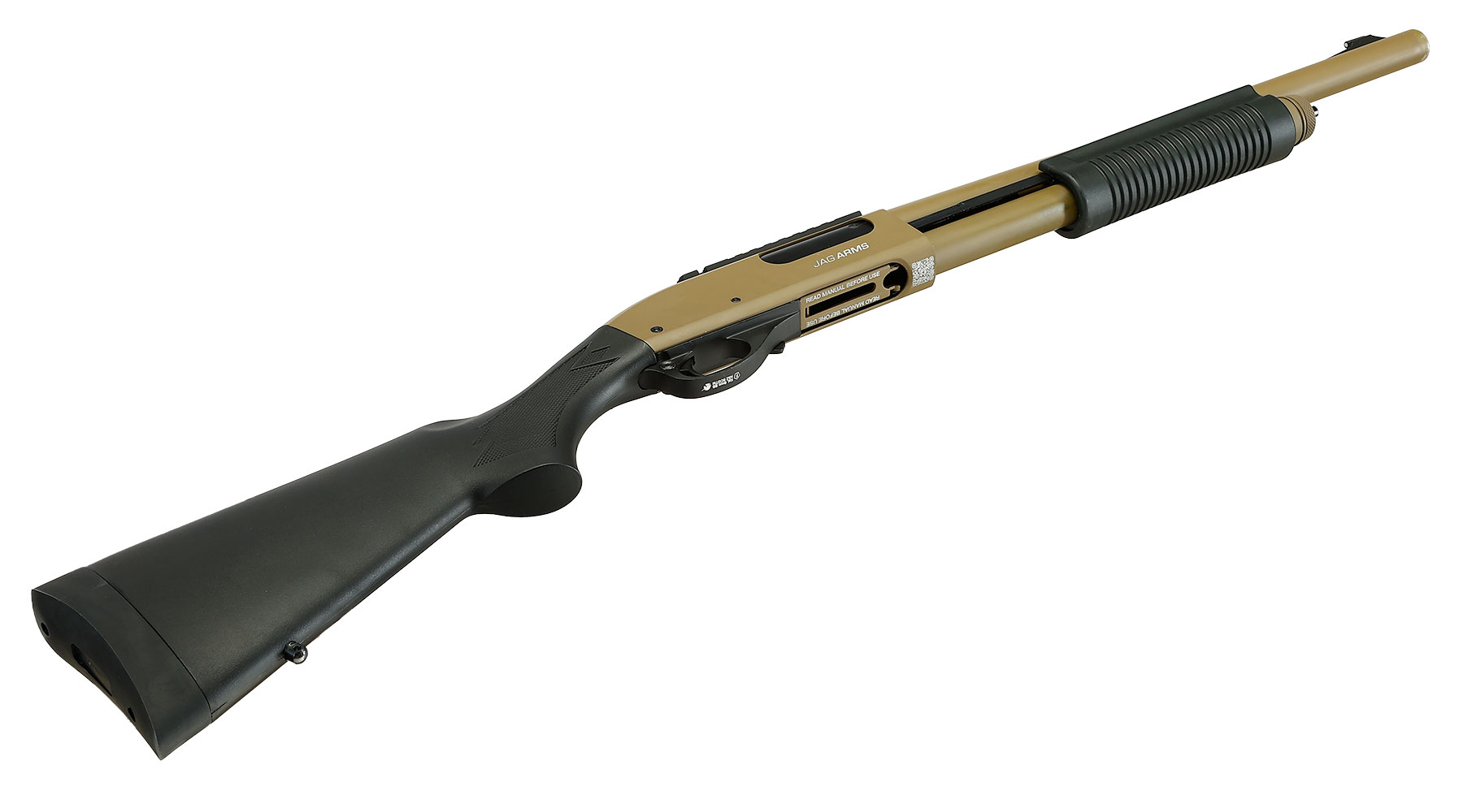Jag Arms Scattergun HD Vollmetall Pump Action Gas Shotgun 6mm BB tan Bild 5