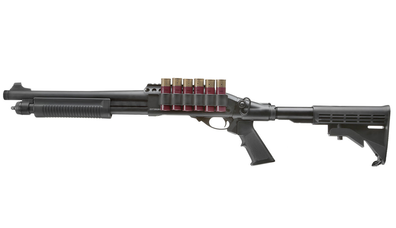 Jag Arms Scattergun TSS Vollmetall Pump Action Gas Shotgun 6mm BB schwarz Bild 1