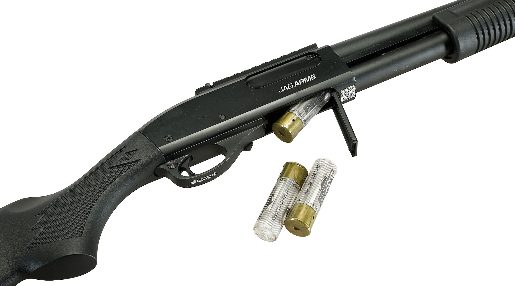 Jag Arms Scattergun HDS Vollmetall Pump Action Gas Shotgun 6mm BB schwarz Bild 6