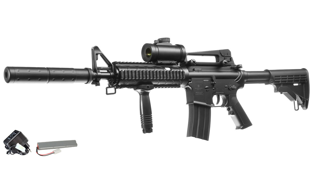 Gsg Schmeisser Ar15 Tactical M4 Ris Komplettset Aeg 6mm Schwarz Kotte Zeller