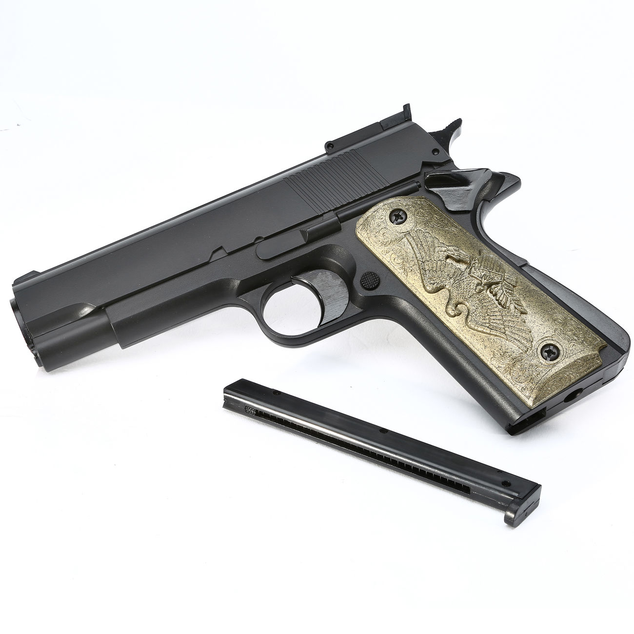 HFC M1911 Eagle-Style Gas NBB Softairpistole 6mm BB schwarz Bild 1