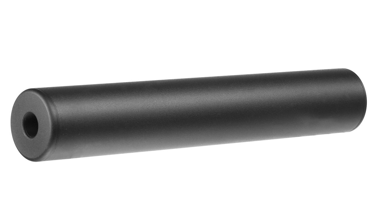 King Arms Light Weight Aluminium Silencer 245 x 40mm 14mm- schwarz Bild 1
