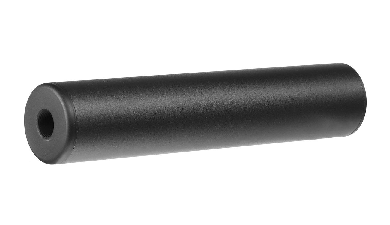 King Arms Light Weight Aluminium Silencer 200 x 40mm 14mm- schwarz Bild 1