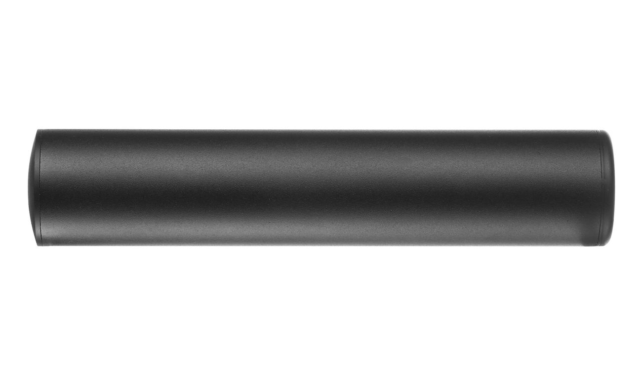 King Arms Light Weight Aluminium Silencer 200 x 40mm 14mm- schwarz Bild 3