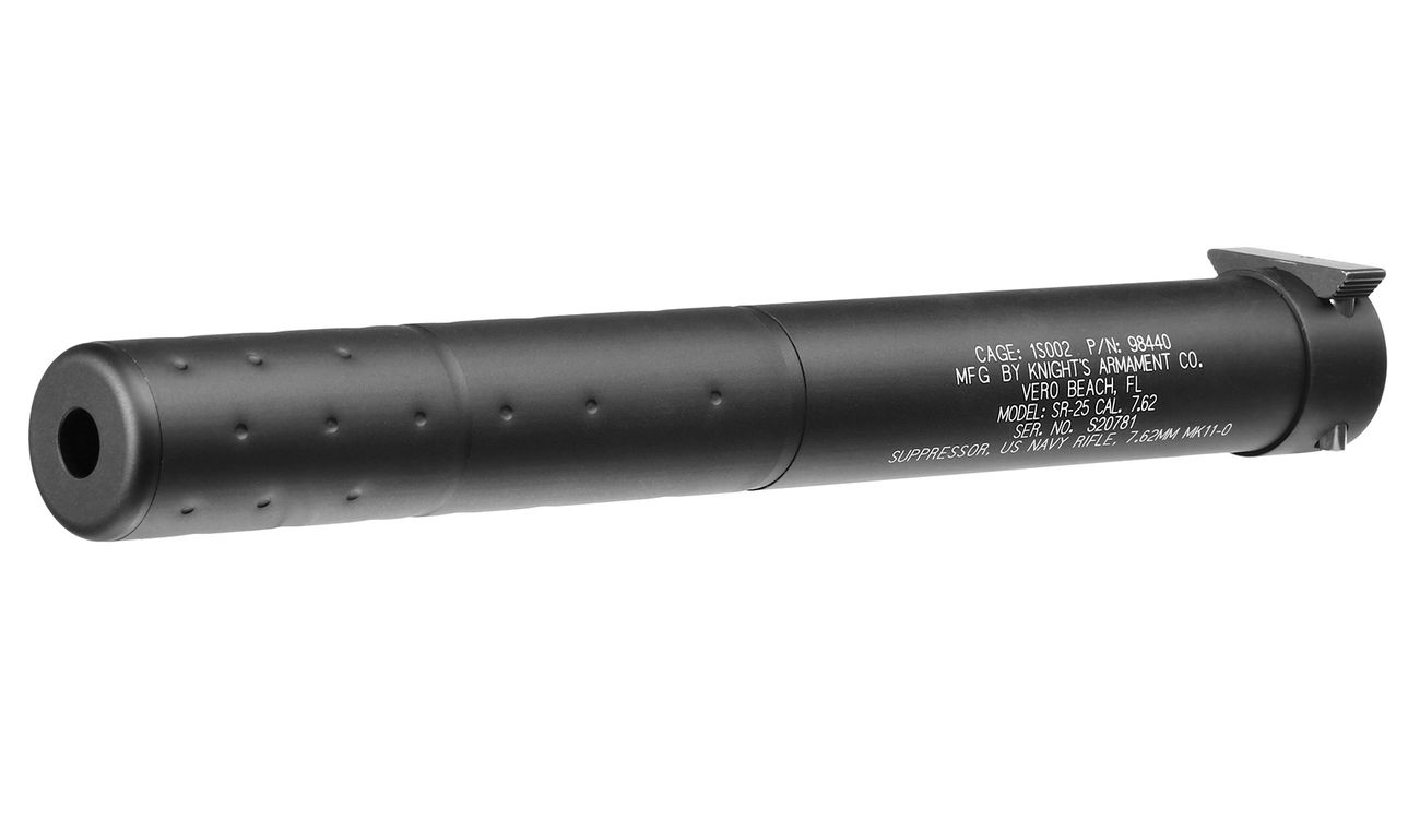 VFC KAC SR25 MK11 MOD 0 Aluminium QD Suppressor schwarz