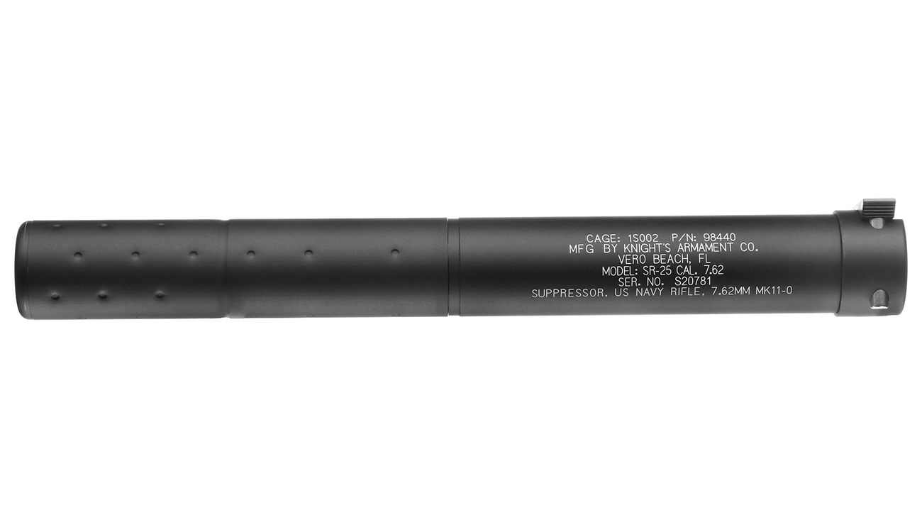 VFC KAC SR25 MK11 MOD 0 Aluminium QD Suppressor schwarz Bild 2
