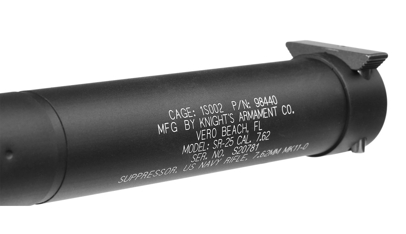 VFC KAC SR25 MK11 MOD 0 Aluminium QD Suppressor schwarz Bild 4