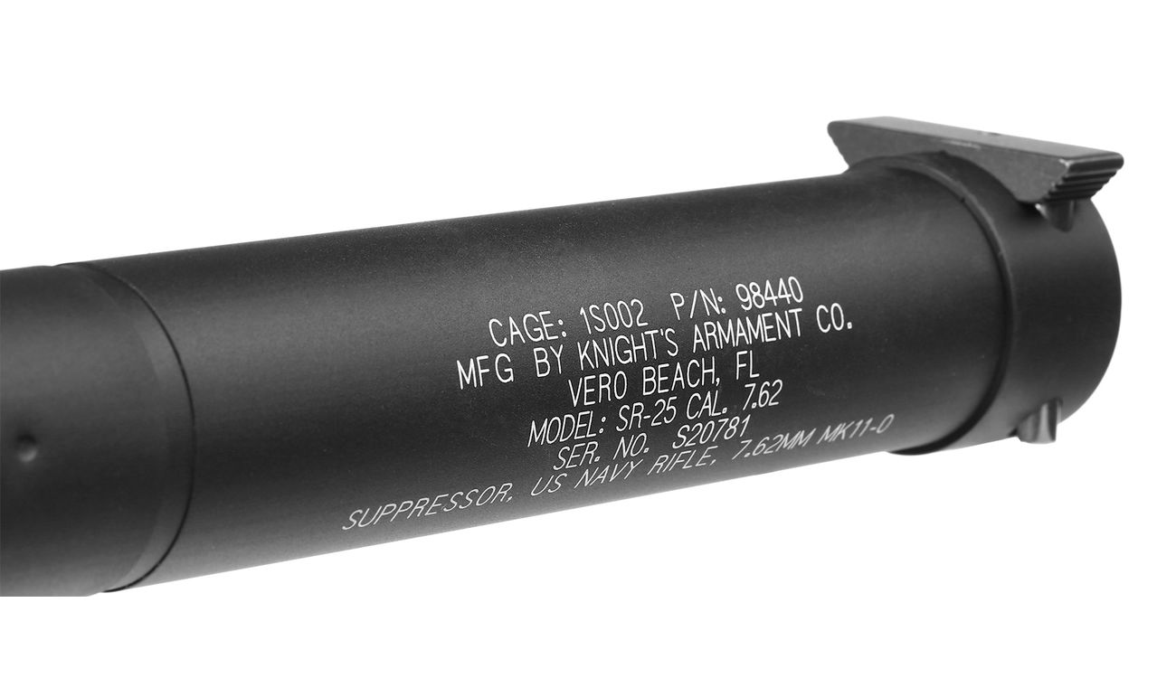 VFC KAC SR25 MK11 MOD 0 Aluminium QD Suppressor schwarz Bild 4