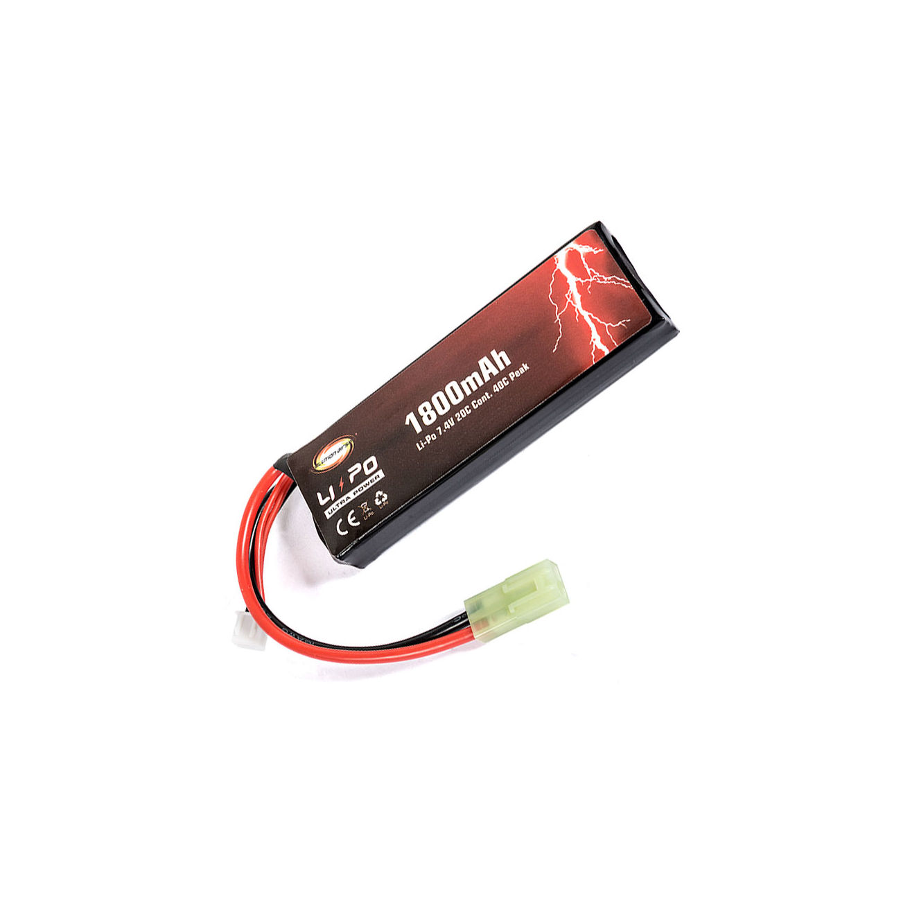 Evolution Ultra-Power LiPo Akku 7,4V 1800mAh 20C / 40C Small-Type