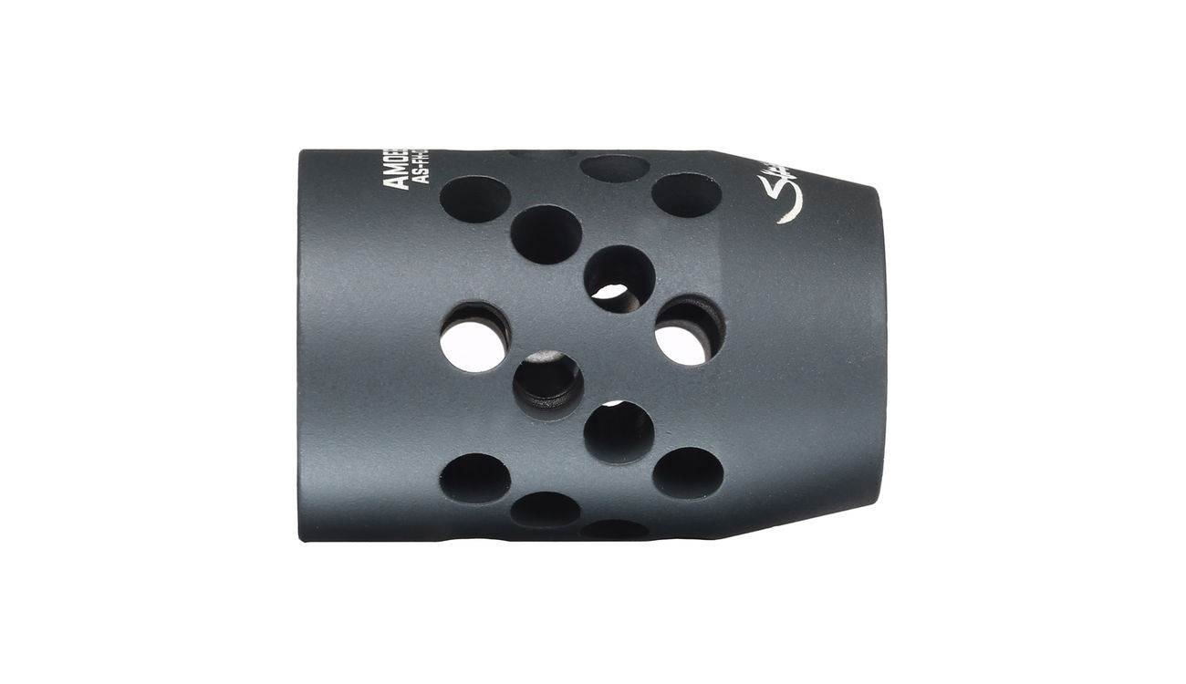 Ares Amoeba Aluminum Flash-Hider Type-006 f. Striker S1 Snipergewehr schwarz Bild 2