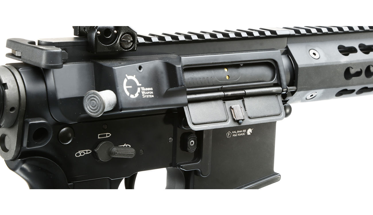 King Arms M4 TWS KeyMod CQB Elite Vollmetall S-AEG 6mm BB schwarz Bild 1