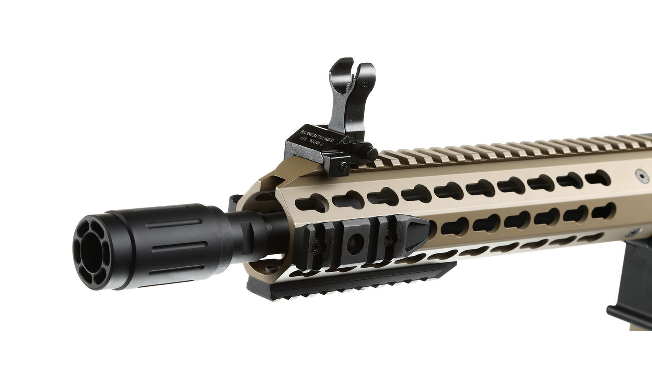 King Arms M4 TWS KeyMod CQB Elite Vollmetall S-AEG 6mm BB Dark Earth Bild 5