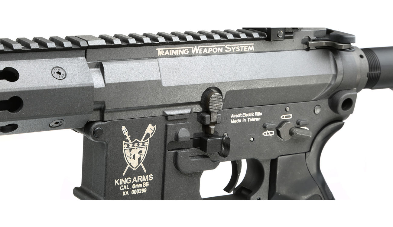 King Arms M4 TWS KeyMod CQB Elite Vollmetall S-AEG 6mm BB Urban Grey Bild 6