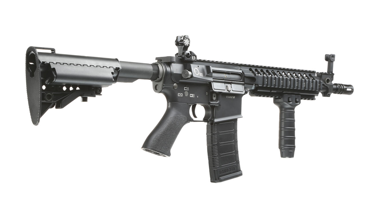 King Arms M4 TWS VIS CQB Elite Vollmetall S-AEG 6mm BB schwarz Bild 3