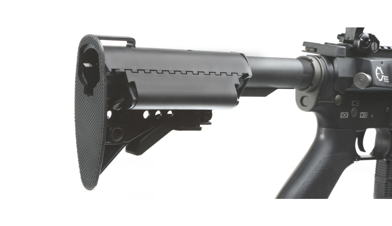 King Arms M4 TWS VIS CQB Elite Vollmetall S-AEG 6mm BB schwarz Bild 8