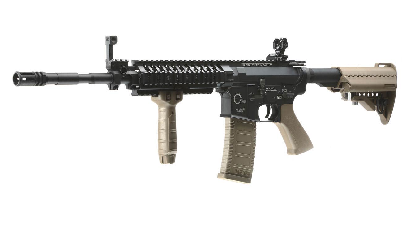 King Arms M4 TWS VIS Carbine Elite Vollmetall S-AEG 6mm BB Dark Earth