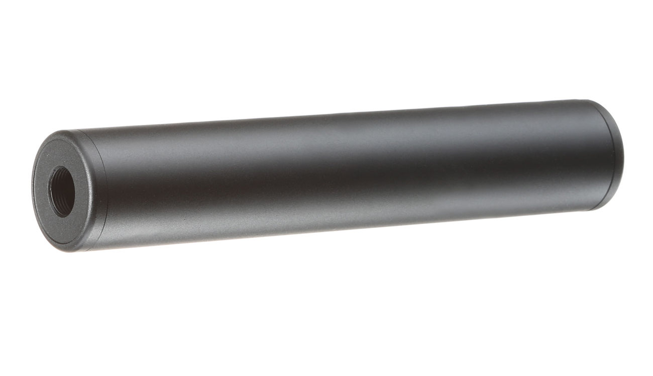 GK Tactical Aluminium Suppressor Silencer 190 x 35mm 14mm+ / 14mm- schwarz