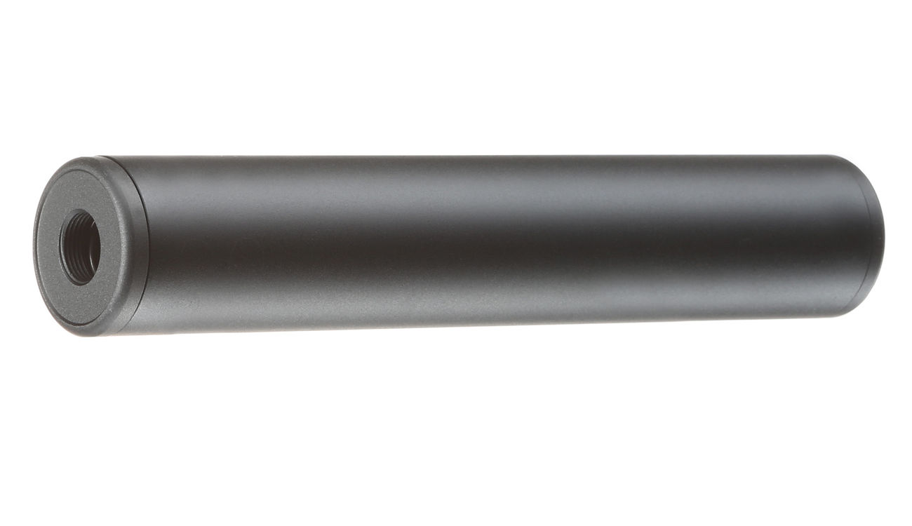 GK Tactical Aluminium Suppressor Silencer 190 x 35mm 14mm+ / 14mm- schwarz Bild 1