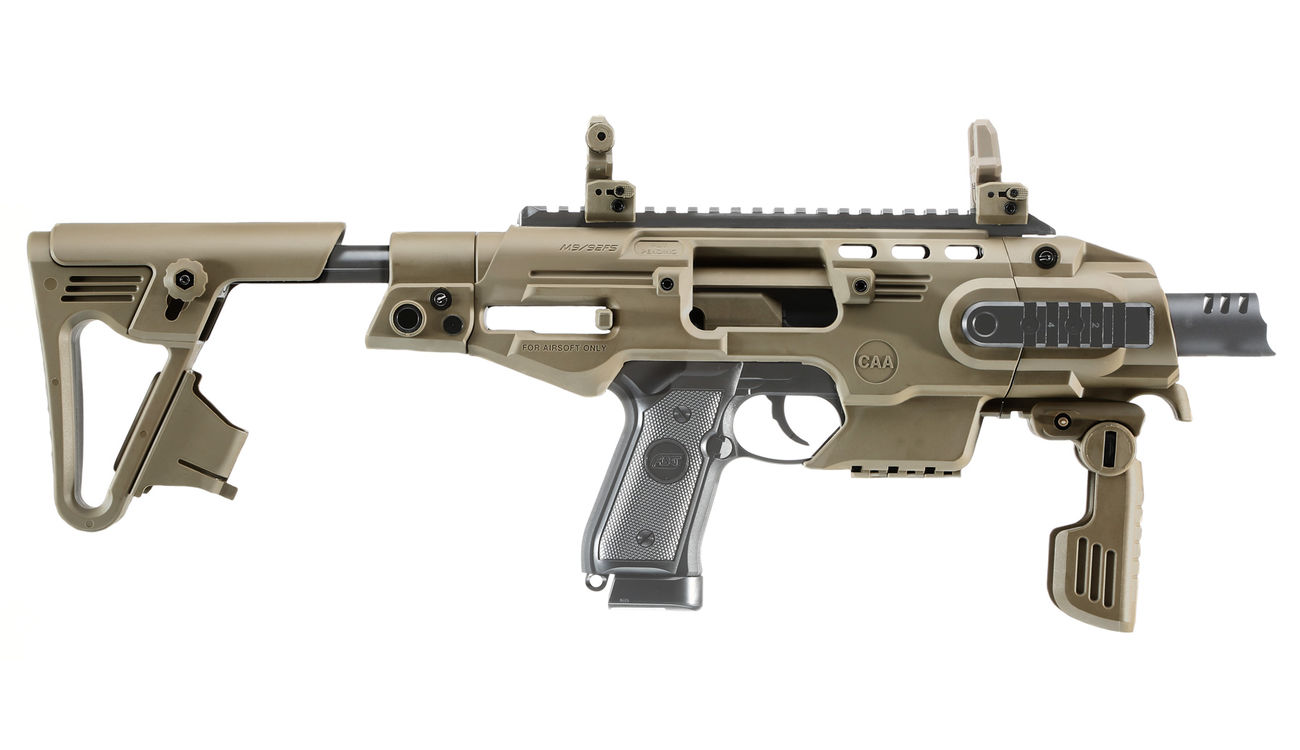 CAA Airsoft Division RONI Carbine Conversion Kit f. TM / KSC / WE / KJ M9 / M9A1 Dark Earth Bild 2