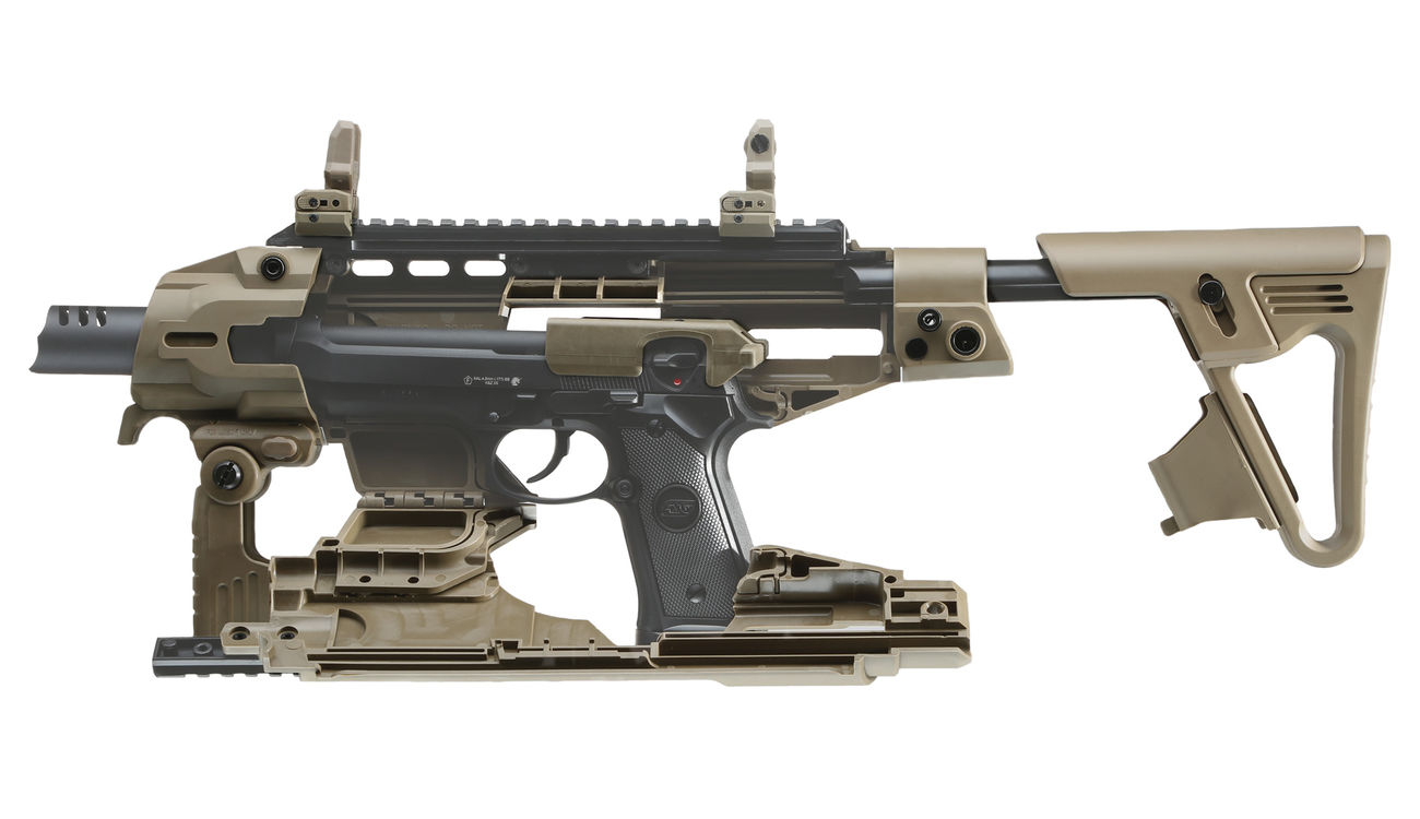 CAA Airsoft Division RONI Carbine Conversion Kit f. TM / KSC / WE / KJ M9 / M9A1 Dark Earth Bild 4