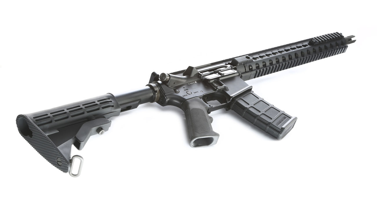GHK M4 KeyMod MOD2 V2 Navy Seal 14.5 Zoll Vollmetall Gas-Blow-Back
