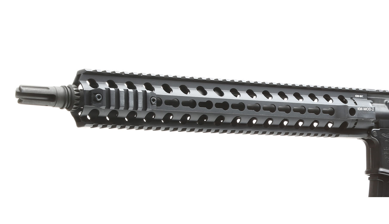 GHK M4 KeyMod MOD2 V2 Navy Seal 14.5 Zoll Vollmetall Gas-Blow-Back