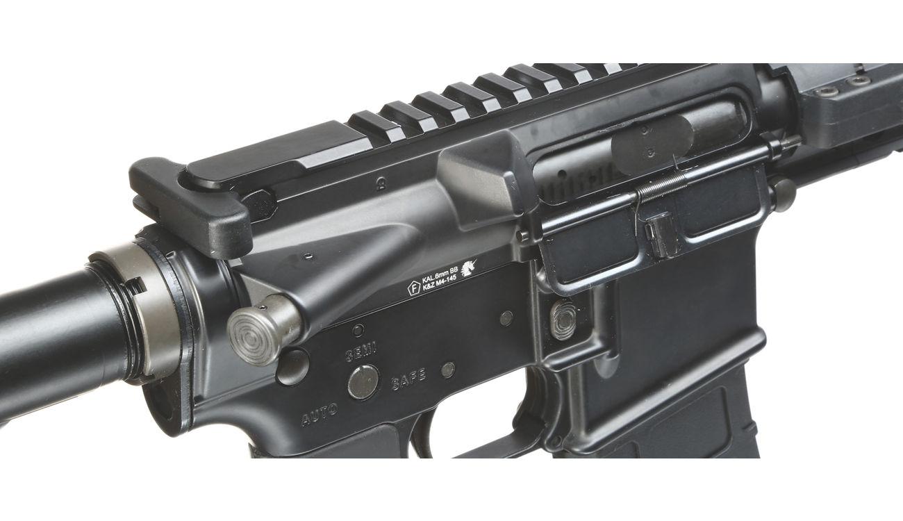 GHK M4 KeyMod MOD2 V2 Navy Seal 14.5 Zoll Vollmetall Gas-Blow-Back 6mm BB schwarz Bild 7