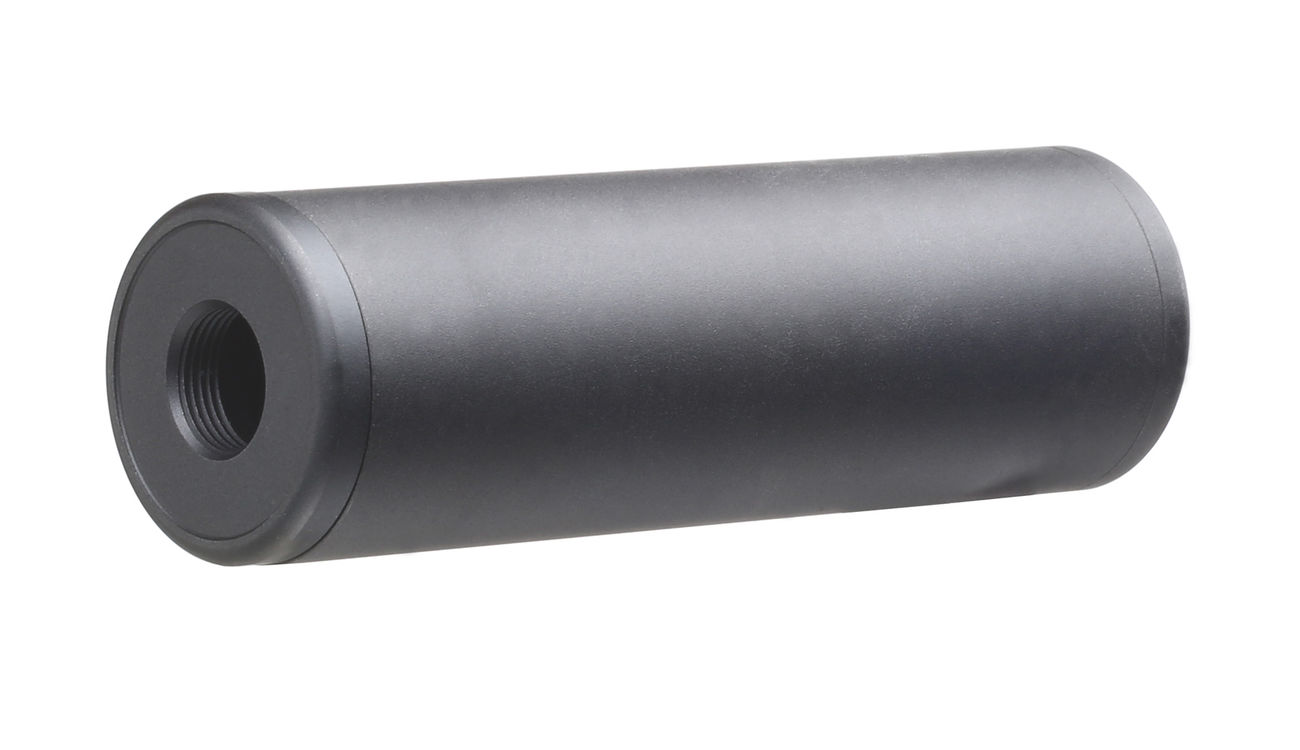 GK Tactical Aluminium Suppressor Silencer 110 x 35mm 14mm+ / 14mm- schwarz