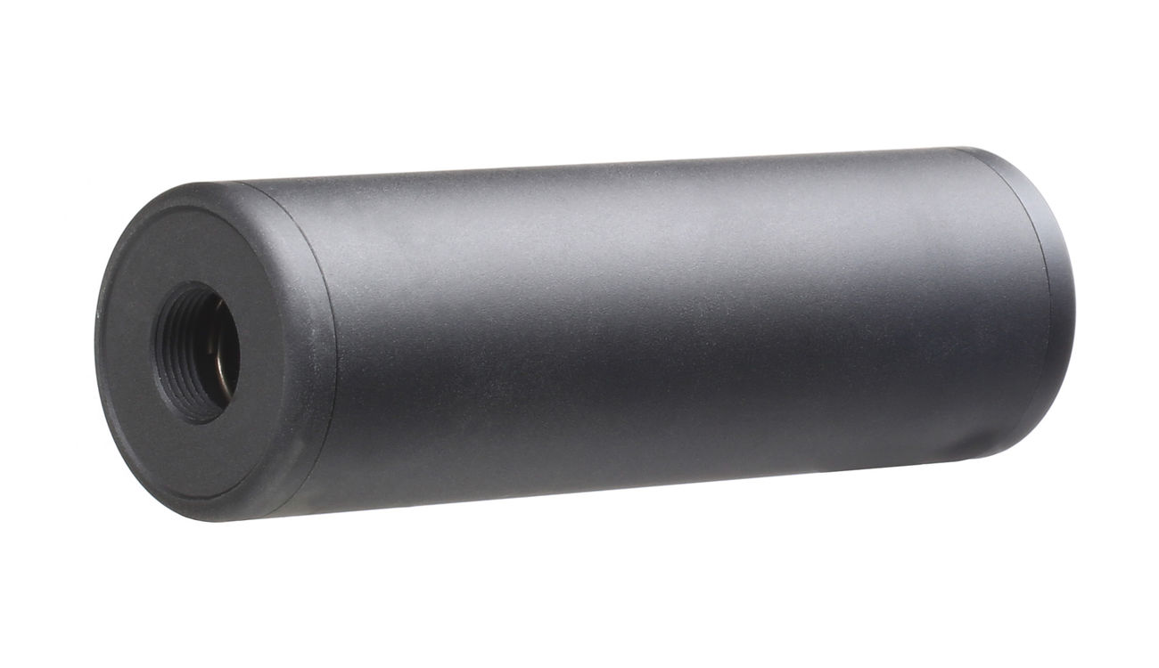 GK Tactical Aluminium Suppressor Silencer 110 x 35mm 14mm+ / 14mm- schwarz Bild 1