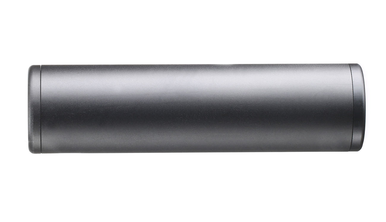 GK Tactical Aluminium Suppressor Silencer 130 x 35mm 14mm+ / 14mm- schwarz Bild 2