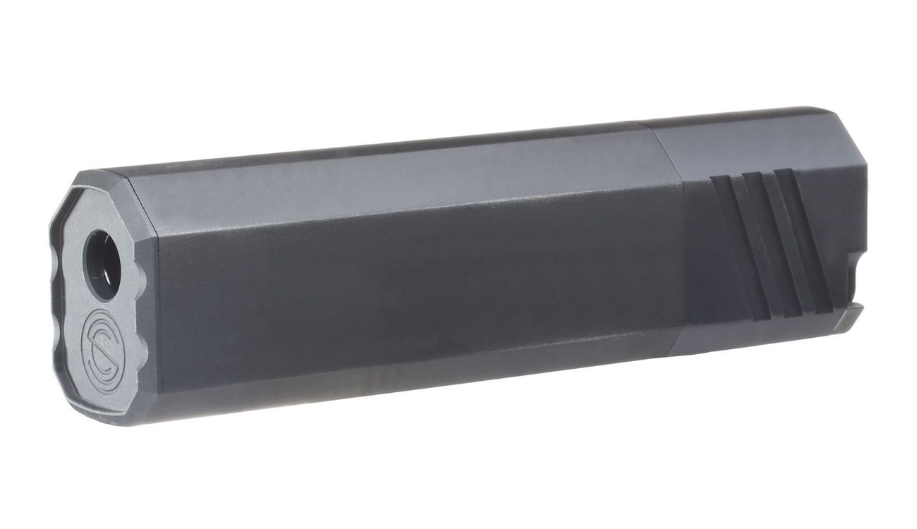 SilencerCo Airsoft Osprey 45K Aluminium Mock Suppressor schwarz 14mm