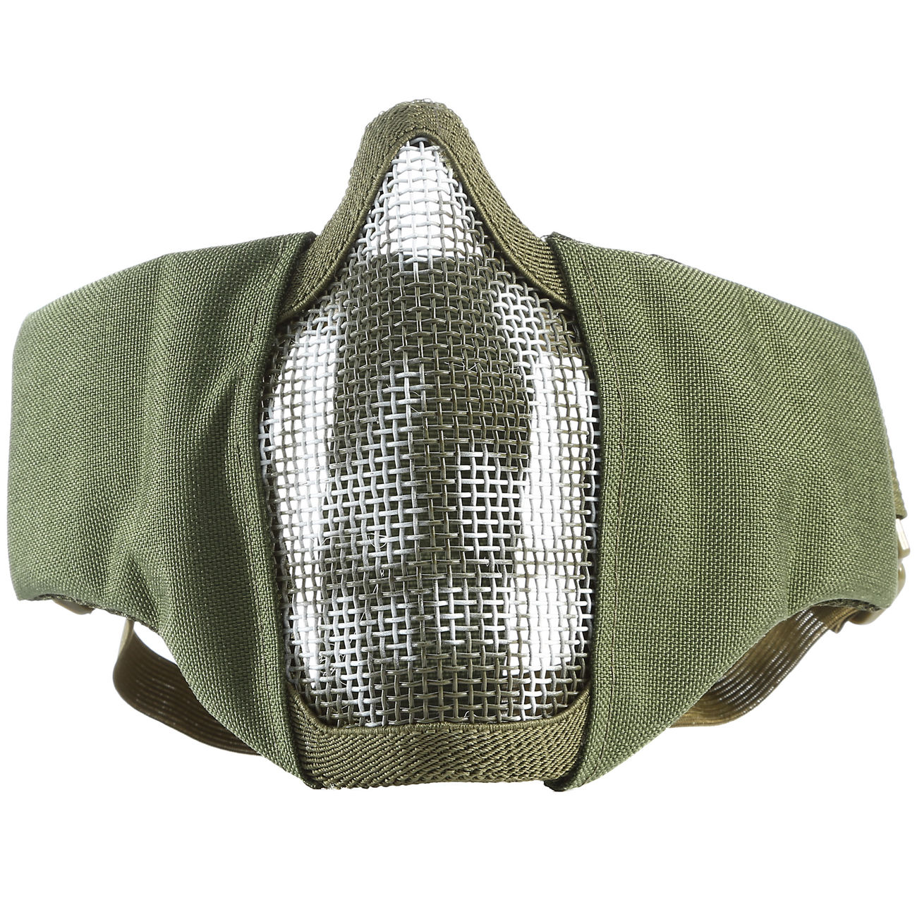 101 INC. Airsoft Gittermaske oliv mit Totenkopf Bild 3