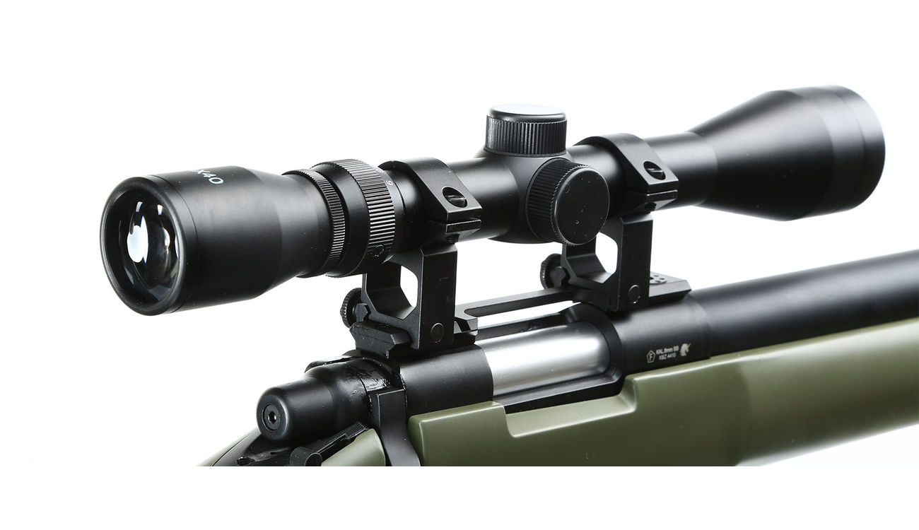 Well MB4405D M24 SWS Snipergewehr inkl. Zweibein / Zielfernrohr Springer 6mm BB oliv Bild 5