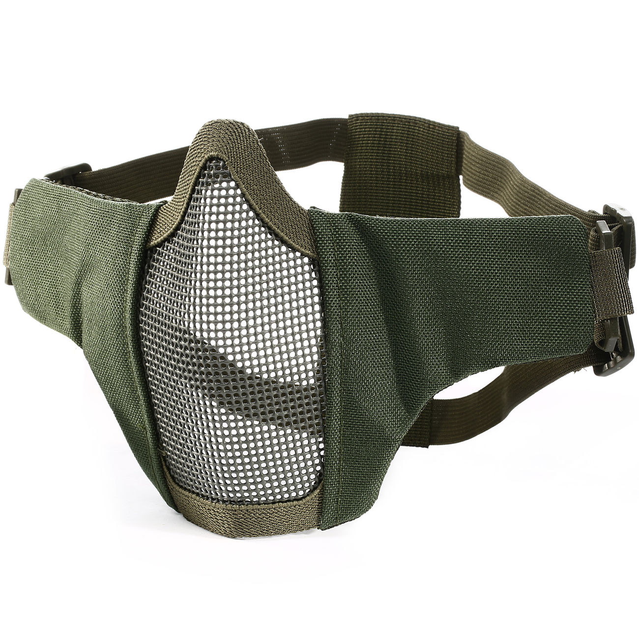 WoSport WST Glory Airsoft Gittermaske Lower Face oliv Bild 1