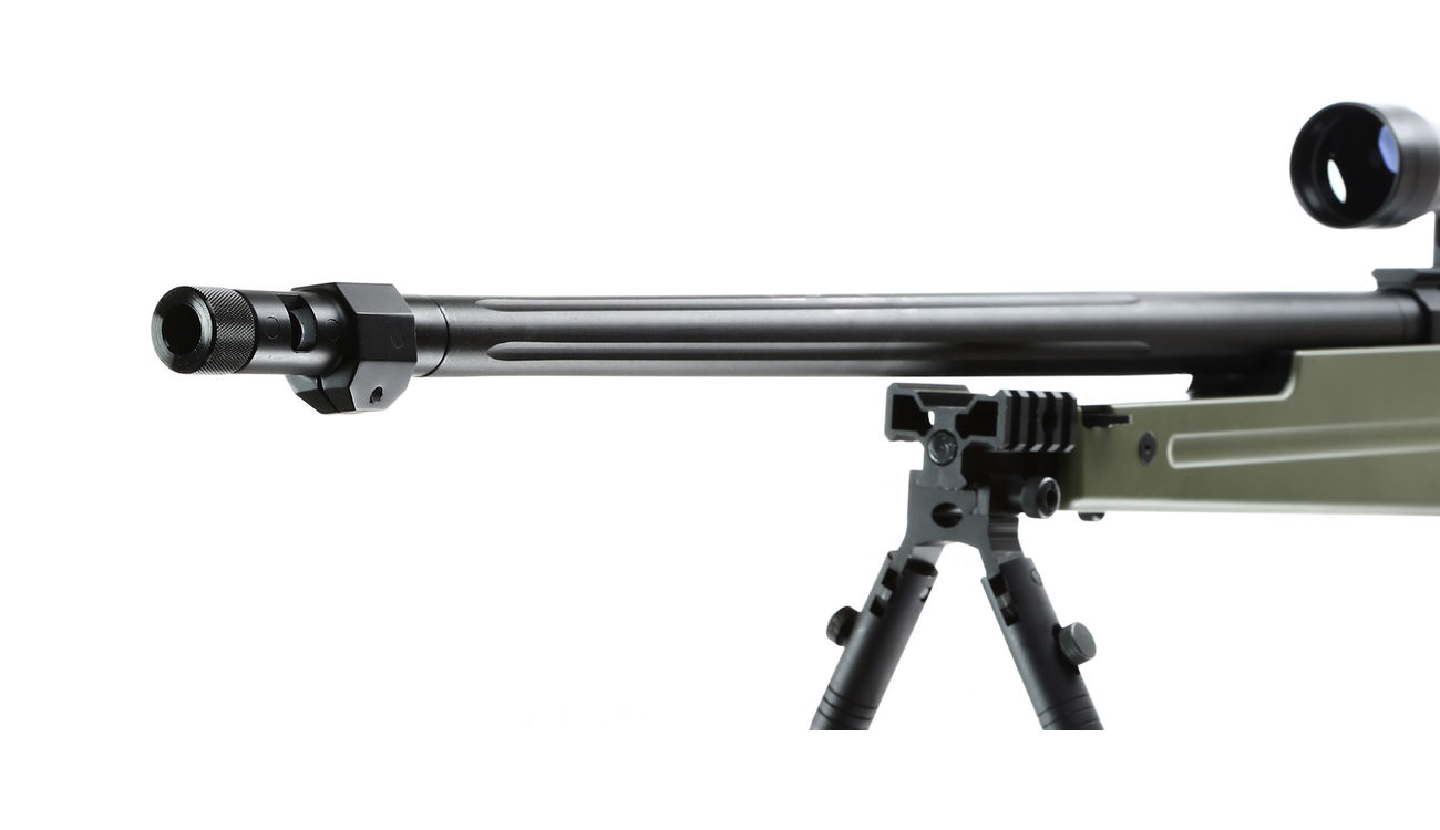 Well MB4415D Elite Tactical Snipergewehr inkl. Zweibein / Zielfernrohr Springer 6mm BB oliv Bild 6