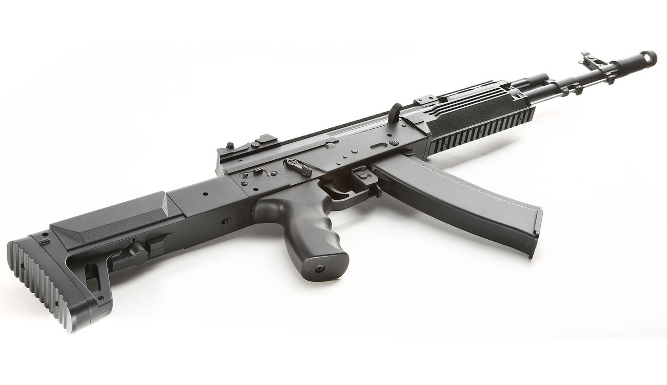 Well AK12 Softair Komplettset AEG 6mm BB schwarz Bild 4