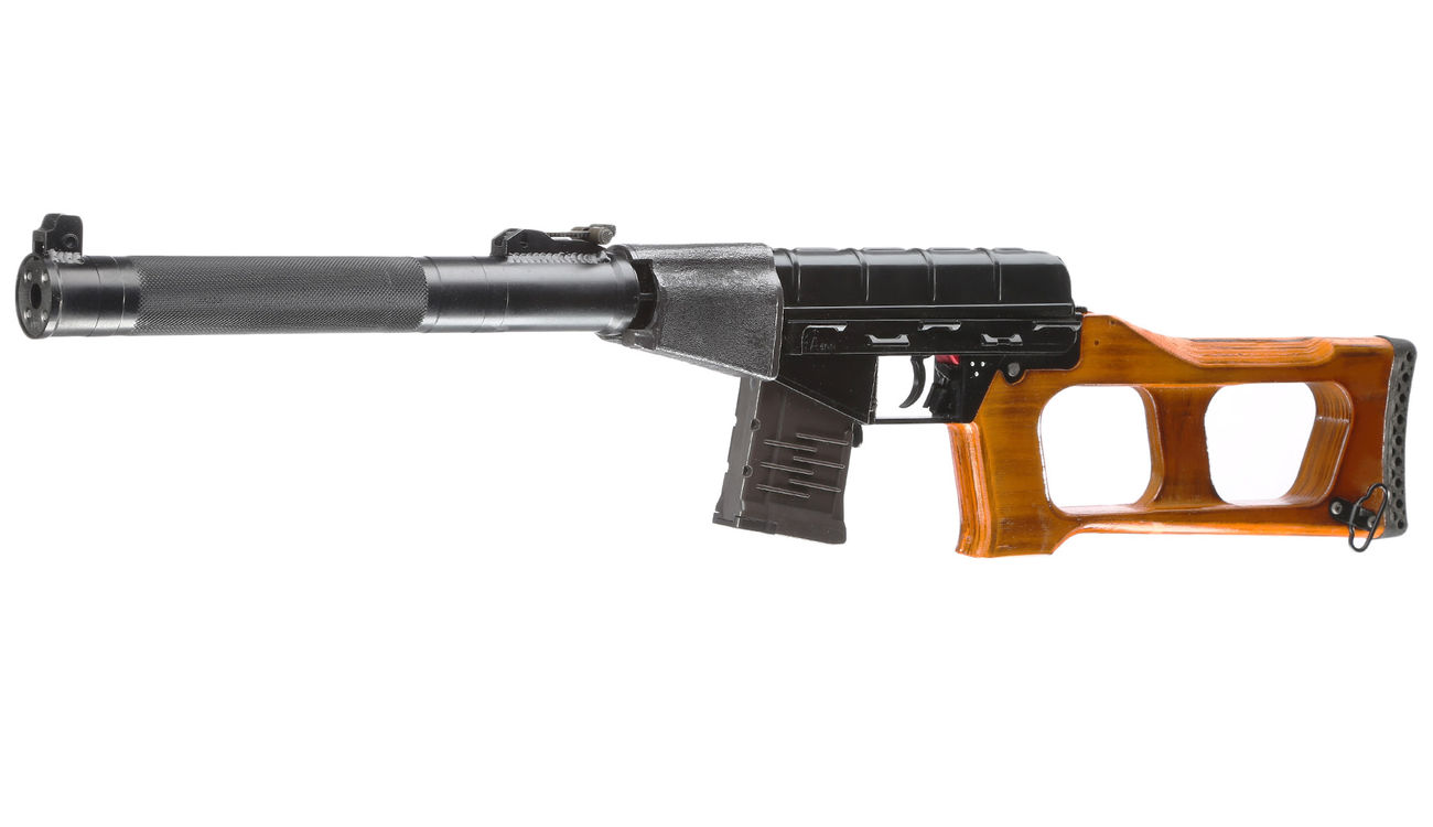 NPO AEG VSS Vintorez mit Holzschaft Stahlgehäuse SAEG 6mm BB schwarz