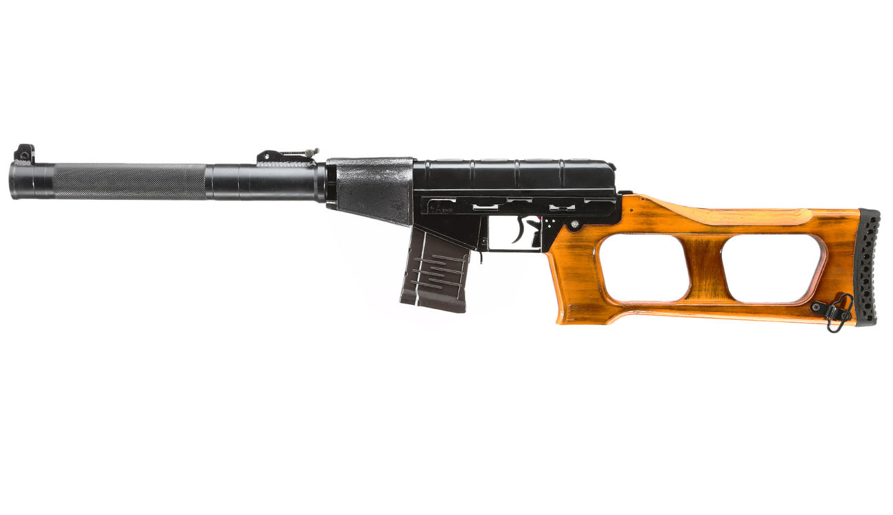NPO AEG VSS Vintorez mit Holzschaft Stahlgehäuse SAEG 6mm BB schwarz