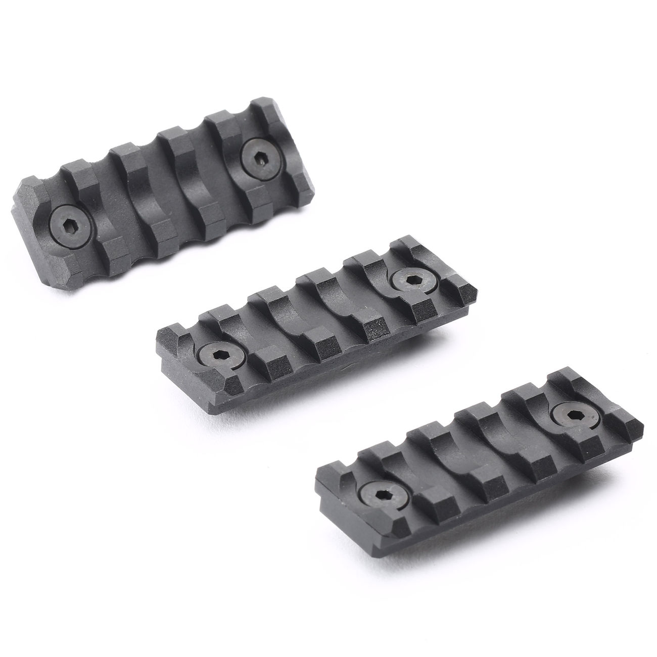 VFC KeyMod 21mm Polymer-Schienen Set 5 Slots / 55mm (3 Stck) schwarz Bild 2