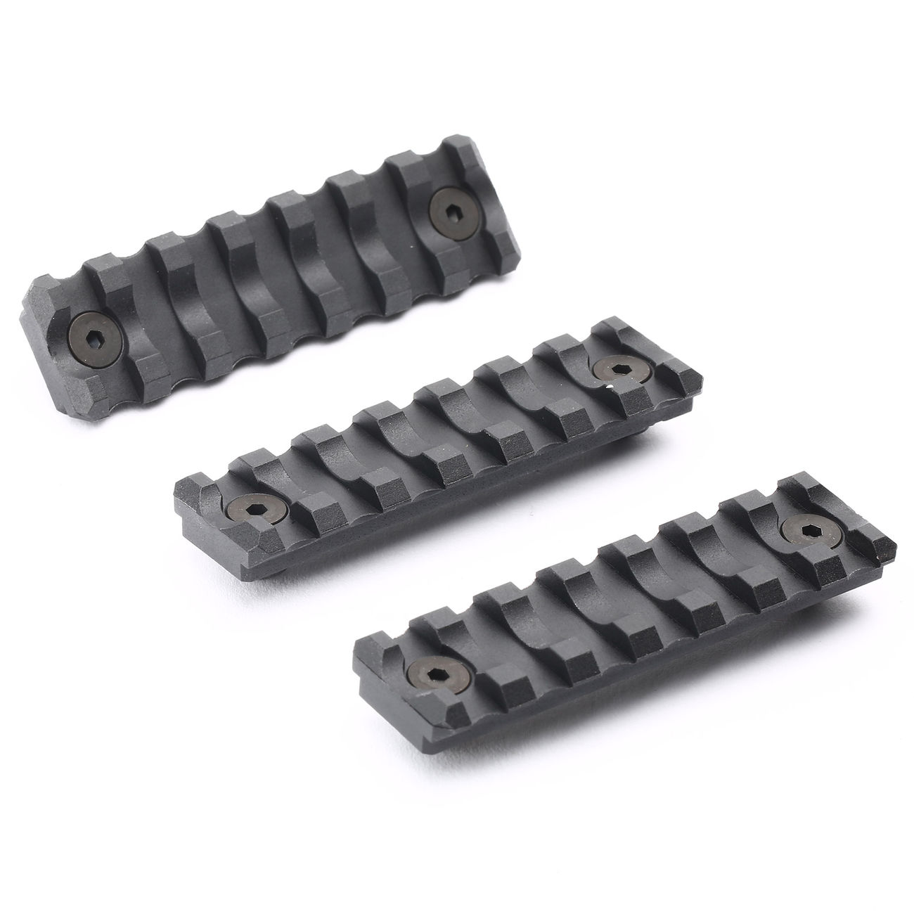 VFC KeyMod 21mm Polymer-Schienen Set 7 Slots / 75mm (3 Stck) schwarz Bild 2