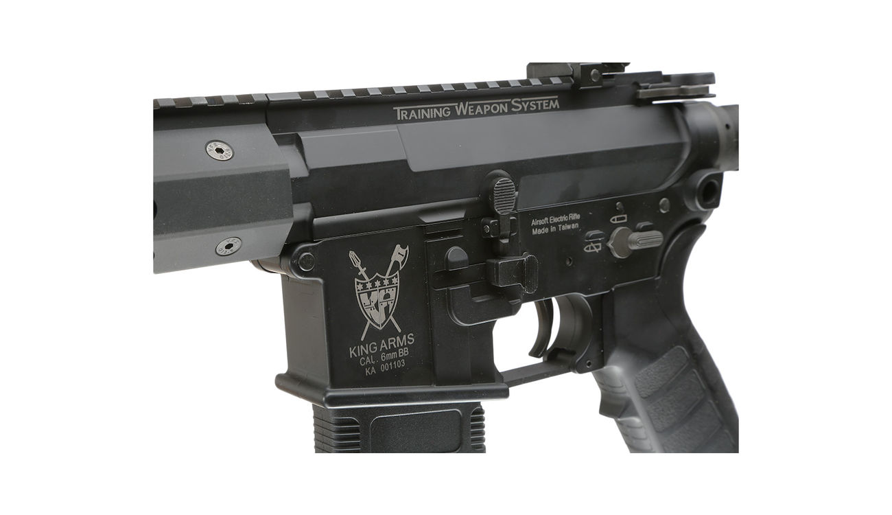 King Arms M4 TWS KeyMod Carbine Elite Vollmetall S-AEG 6mm BB schwarz Bild 6